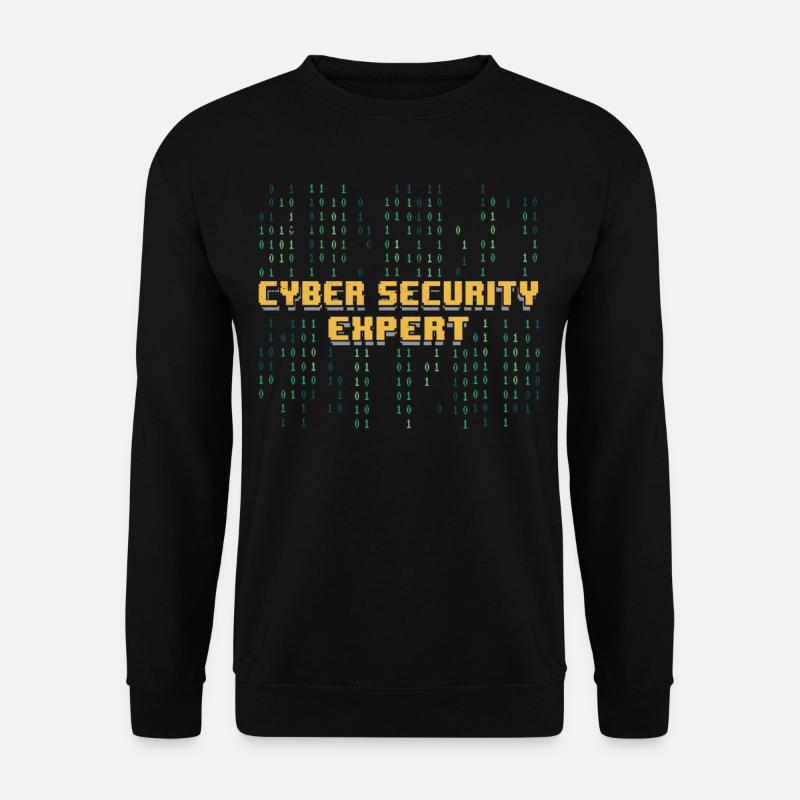 Cybersecurity Expert Hacker Cybersecurity - Unisex Sweatshirt - black