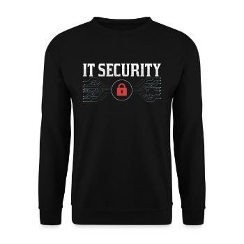 It Security Hack Cybersecurity Hacking Hacker - Unisex Sweatshirt - black - Front - Alina (178cm) & Michal (187cm)