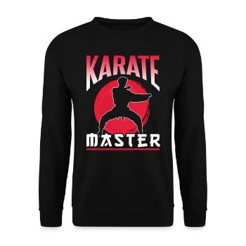 Karate Master Martial Arts Martial Arts Fighter - Unisex Sweatshirt - black - Front - Alina (178cm) & Michal (187cm)