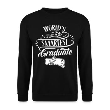 Le diplômé le plus intelligent du monde - Sweat-shirt Unisexe - noir - Devant - Alina (178cm) & Michal (187cm)