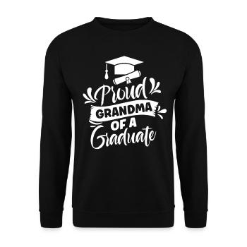 Stolze Großmutter Eines Absolventen Absolvent - Unisex Pullover - Schwarz - Vorne - Alina (178cm) & Michal (187cm)
