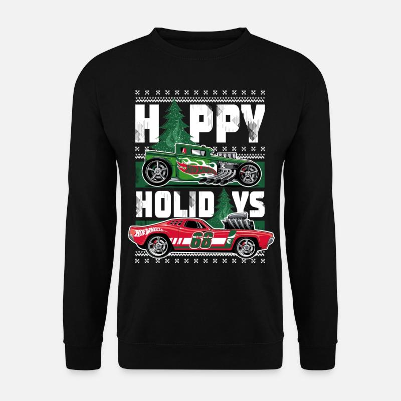 Hot Wheels Weihnachten Ugly Christmas Holidays - Unisex Pullover - Schwarz
