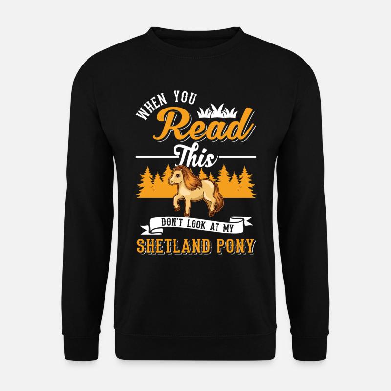 Shetland Pony Cadeau Shetty - Sweat-shirt Unisexe - noir