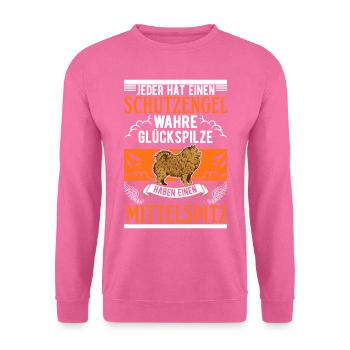 Mittelspitz Schutzengel - Unisex Pullover - Pink - Vorne