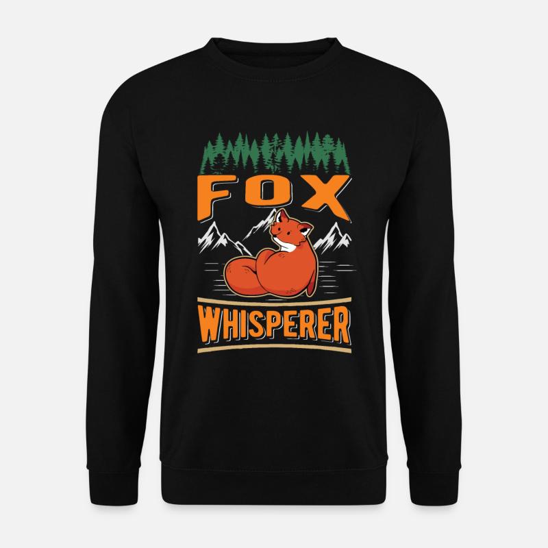 Fuchsflüsterer Fox Whisperer Fuchs - Unisex Sweatshirt - black