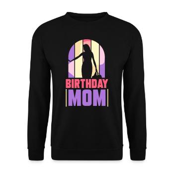 Anniversaire Maman Fête Mère Maman - Sweat-shirt Unisexe - noir - Devant - Alina (178cm) & Michal (187cm)