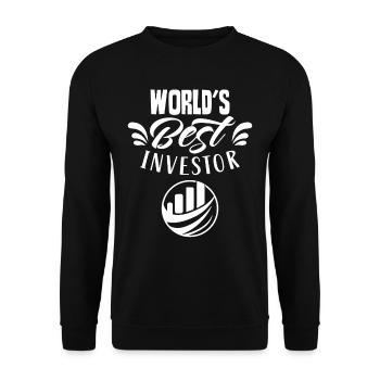 Der Beste Investor Der Welt Investieren Anleger - Unisex Pullover - Schwarz - Vorne - Alina (178cm) & Michal (187cm)