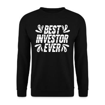 Best Investor Ever Investor Investing - Unisex Sweatshirt - black - Front - Alina (178cm) & Michal (187cm)