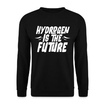 Hydrogen is the future Hydrogen Element - Unisex Sweatshirt - black - Front - Alina (178cm) & Michal (187cm)