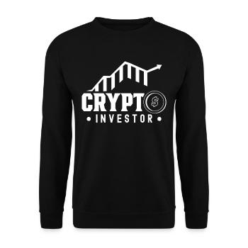 Krypto Investor Crypto Investieren Anlegen Anleger - Unisex Pullover - Schwarz - Vorne - Alina (178cm) & Michal (187cm)