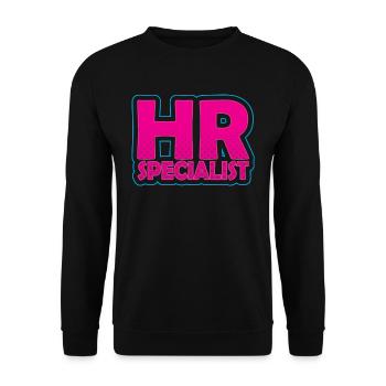 Hr Spezialist Personal Human Resources Personaler - Unisex Pullover - Schwarz - Vorne - Alina (178cm) & Michal (187cm)