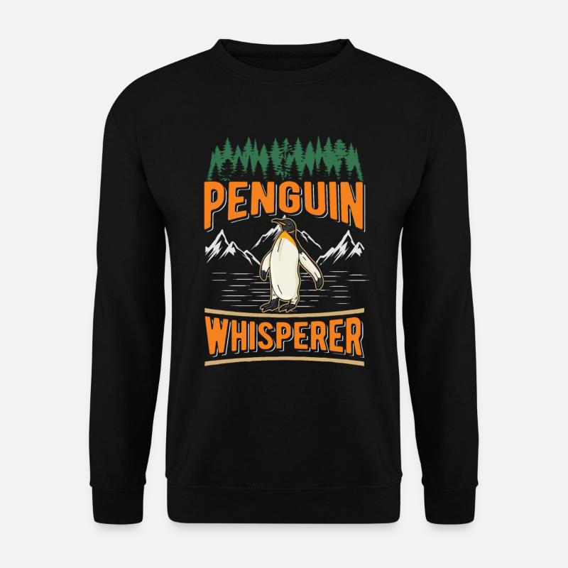 Penguin Whisperer Penguin - Unisex Sweatshirt - black