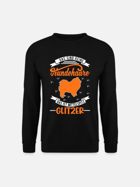 Mittelspitz Glitzer - Unisex Pullover - Schwarz