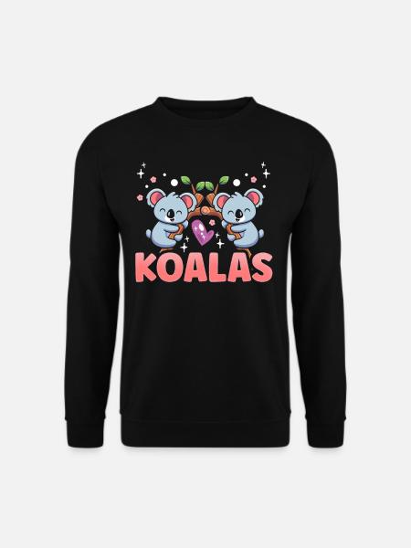 Koalas Koala Koala Ours Animal Doux - Sweat-shirt Unisexe - noir