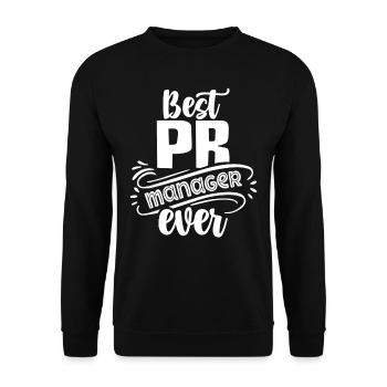 Bester Pr Manager Überhaupt Beruf Public Relations - Unisex Pullover - Schwarz - Vorne - Alina (178cm) & Michal (187cm)