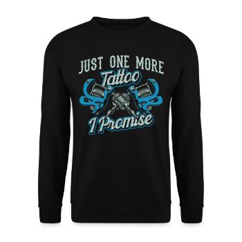 Seul un tatoueur promis artiste - Sweat-shirt Unisexe - noir - Devant - Alina (178cm) & Michal (187cm)