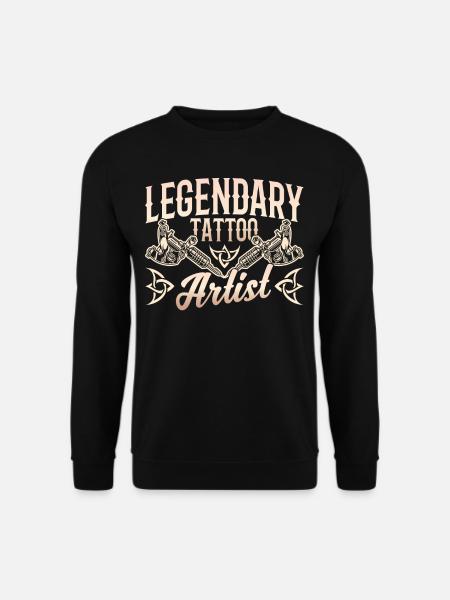 Legendärer Tätowierer Tätowieren Tattoo Künstler - Unisex Pullover - Schwarz