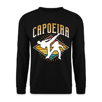 Entraînement de Capoeira Arts Martiaux Brésiliens Hobby - Sweat-shirt Unisexe - noir - Devant - Alina (178cm) & Michal (187cm)