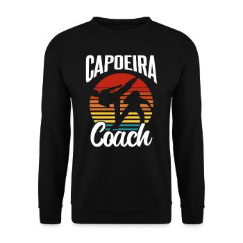 Entraîneur de Capoeira Hobby Arts Martiaux Brésiliens - Sweat-shirt Unisexe - noir - Devant - Alina (178cm) & Michal (187cm)