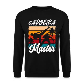 Capoeira Master Brazilian Martial Arts Hobby - Unisex Sweatshirt - black - Front - Alina (178cm) & Michal (187cm)
