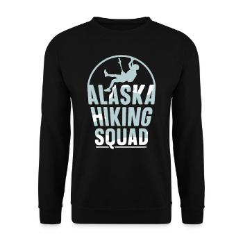 Alaska Hiking Team Nature Randonnée Randonneurs - Sweat-shirt Unisexe - noir - Devant - Alina (178cm) & Michal (187cm)