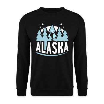 Alaska Randonnée Nature Randonnée Randonneurs - Sweat-shirt Unisexe - noir - Devant - Alina (178cm) & Michal (187cm)