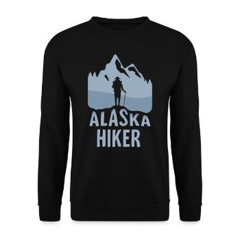 Alaska Randonneurs Randonnée Nature Randonnée - Sweat-shirt Unisexe - noir - Devant - Alina (178cm) & Michal (187cm)