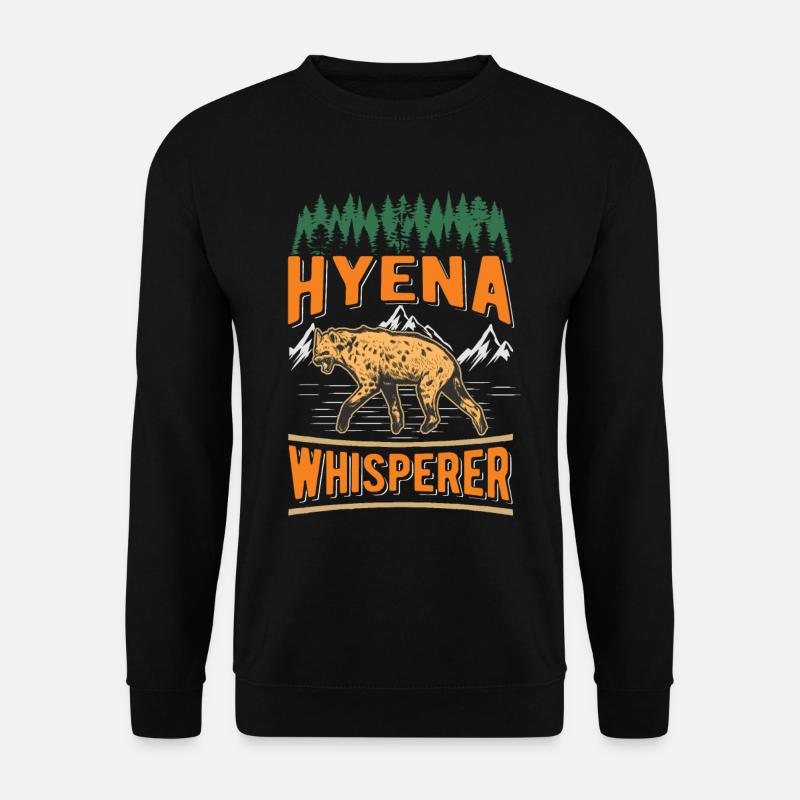 Hyänen Flüsterer Erdwolf Hyena - Unisex Pullover - Schwarz