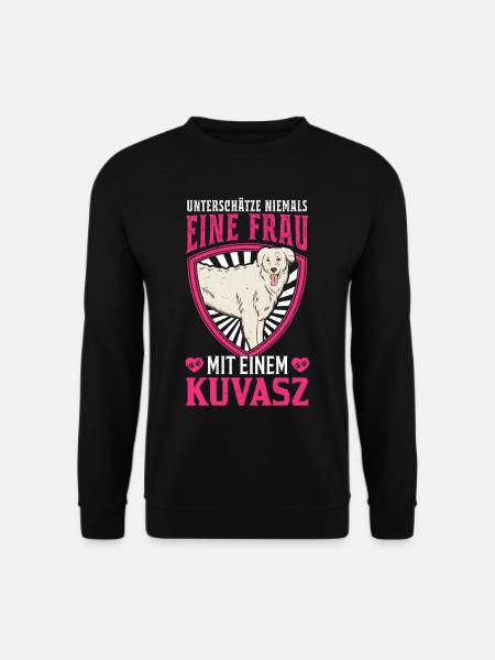 Kuvasz Besitzerin Ungarischer Kuvasz Frau - Unisex Pullover - Schwarz