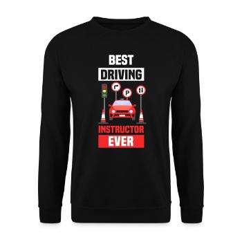 Bester Fahrlehrer Aller Zeiten Beruf Fahrschule - Unisex Pullover - Schwarz - Vorne - Alina (178cm) & Michal (187cm)