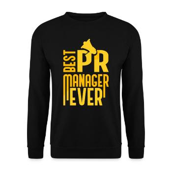 Bester Pr Manager Überhaupt Public Relations Beruf - Unisex Pullover - Schwarz - Vorne - Alina (178cm) & Michal (187cm)