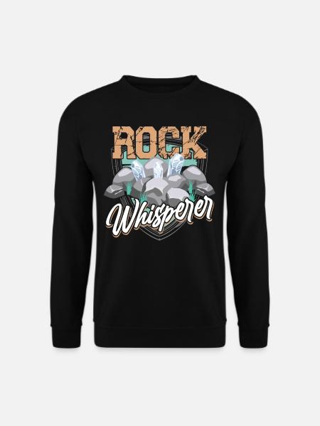 Felsenflüsterer Geologie Geologiestudent Geologe - Unisex Pullover - Schwarz
