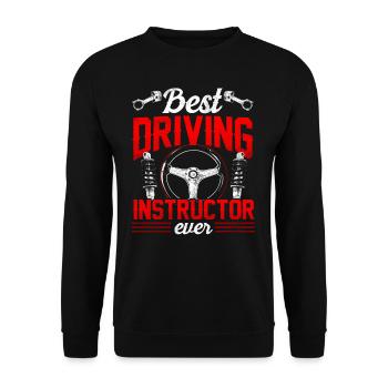 Bester Fahrlehrer Aller Zeiten Beruf Fahrschule - Unisex Pullover - Schwarz - Vorne - Alina (178cm) & Michal (187cm)