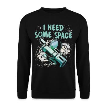 J’ai besoin d’un télescope de l’univers spatial - Sweat-shirt Unisexe - noir - Devant - Alina (178cm) & Michal (187cm)