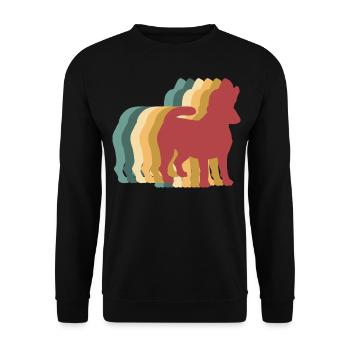 Beagle Dog Retro Vintage - Sweat-shirt Unisexe - noir - Devant - Alina (178cm) & Michal (187cm)