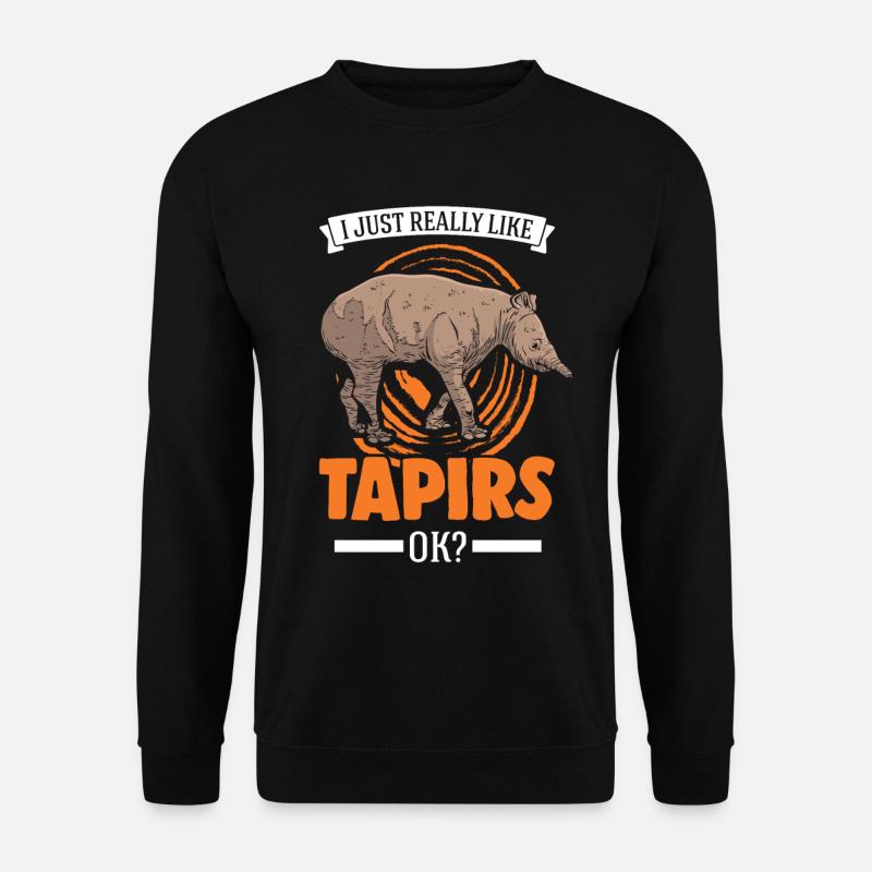 J’aime beaucoup Tapirs - Sweat-shirt Unisexe - noir