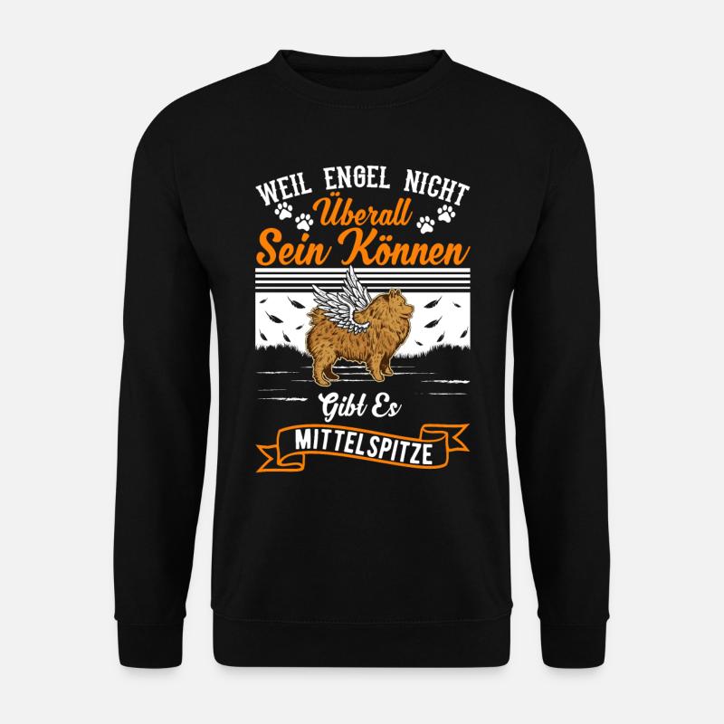 Mittelspitz Engel - Unisex Pullover - Schwarz
