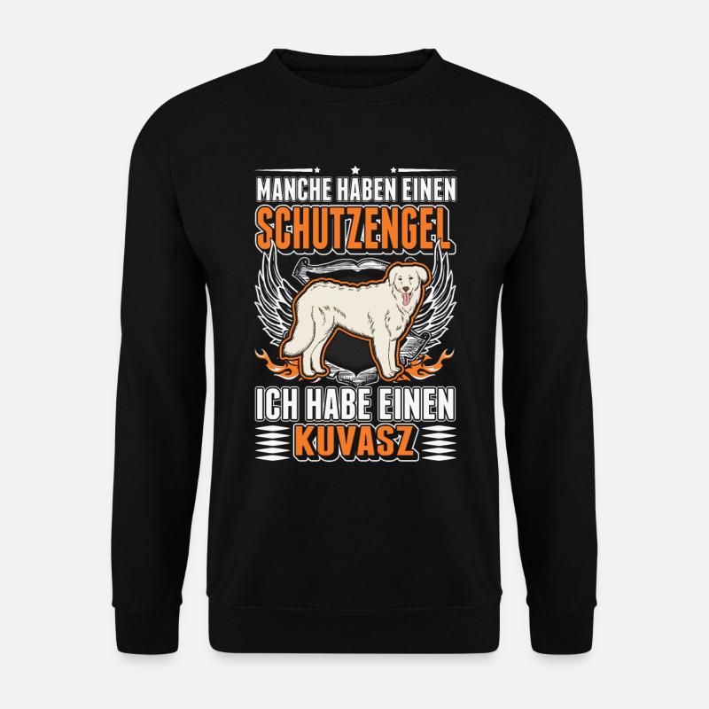 Kuvasz Schutzengel Kuvasz Engel - Unisex Pullover - Schwarz