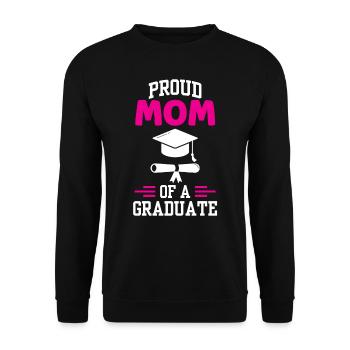 Fière mère d’un diplôme d’études supérieures - Sweat-shirt Unisexe - noir - Devant - Alina (178cm) & Michal (187cm)