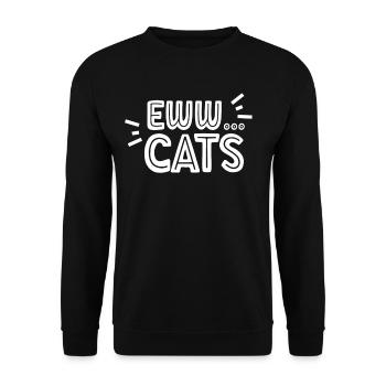 Igitt Cats Dog Lover puppy animal sayings - Unisex Sweatshirt - black - Front - Alina (178cm) & Michal (187cm)