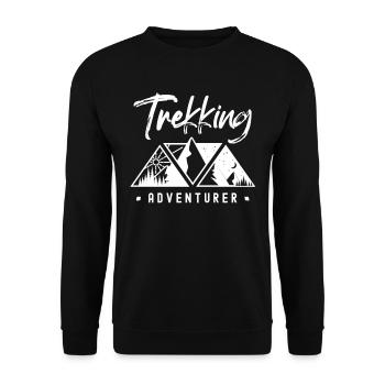 Trekking Aventurier Randonneur Randonnée Randonnée - Sweat-shirt Unisexe - noir - Devant - Alina (178cm) & Michal (187cm)