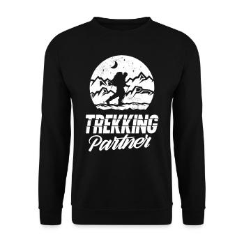 Trekking Partenaire Randonnée Randonneurs - Sweat-shirt Unisexe - noir - Devant - Alina (178cm) & Michal (187cm)