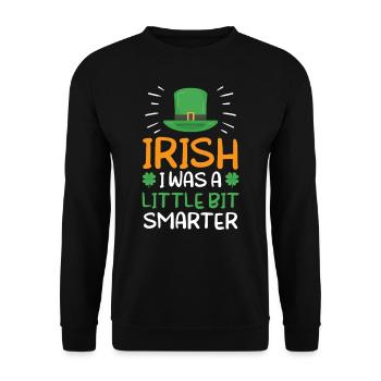 Saint-Patrick Gaélique Irlande Irlandais - Sweat-shirt Unisexe - noir - Devant - Alina (178cm) & Michal (187cm)