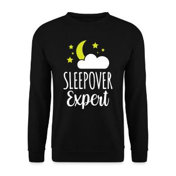 Expert pour les nuitées douces fête nuitée - Sweat-shirt Unisexe - noir - Devant - Alina (178cm) & Michal (187cm)