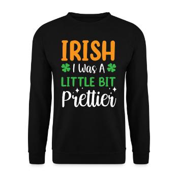 Saint-Patrick Gaélique Irlande Irlandais - Sweat-shirt Unisexe - noir - Devant - Alina (178cm) & Michal (187cm)