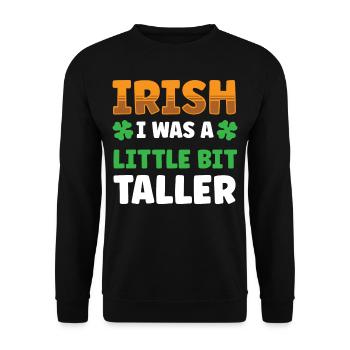 Saint-Patrick Irlande Irlande Gaélique irlandais - Sweat-shirt Unisexe - noir - Devant - Alina (178cm) & Michal (187cm)