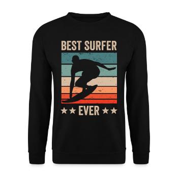 Meilleur surfeur de tous les temps Surfing Surfing - Sweat-shirt Unisexe - noir - Devant - Alina (178cm) & Michal (187cm)