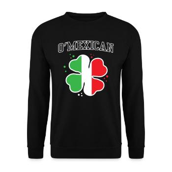 O’Mexicain O’Mexicain Gaélique Irlande Irlandais Irlandais - Sweat-shirt Unisexe - noir - Devant - Alina (178cm) & Michal (187cm)