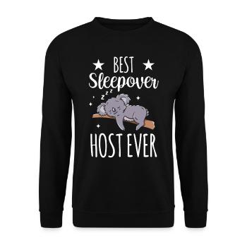 Meilleur hôte de nuit jamais party - Sweat-shirt Unisexe - noir - Devant - Alina (178cm) & Michal (187cm)