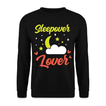 Amoureux de la nuit Hébergement Nuitée - Sweat-shirt Unisexe - noir - Devant - Alina (178cm) & Michal (187cm)